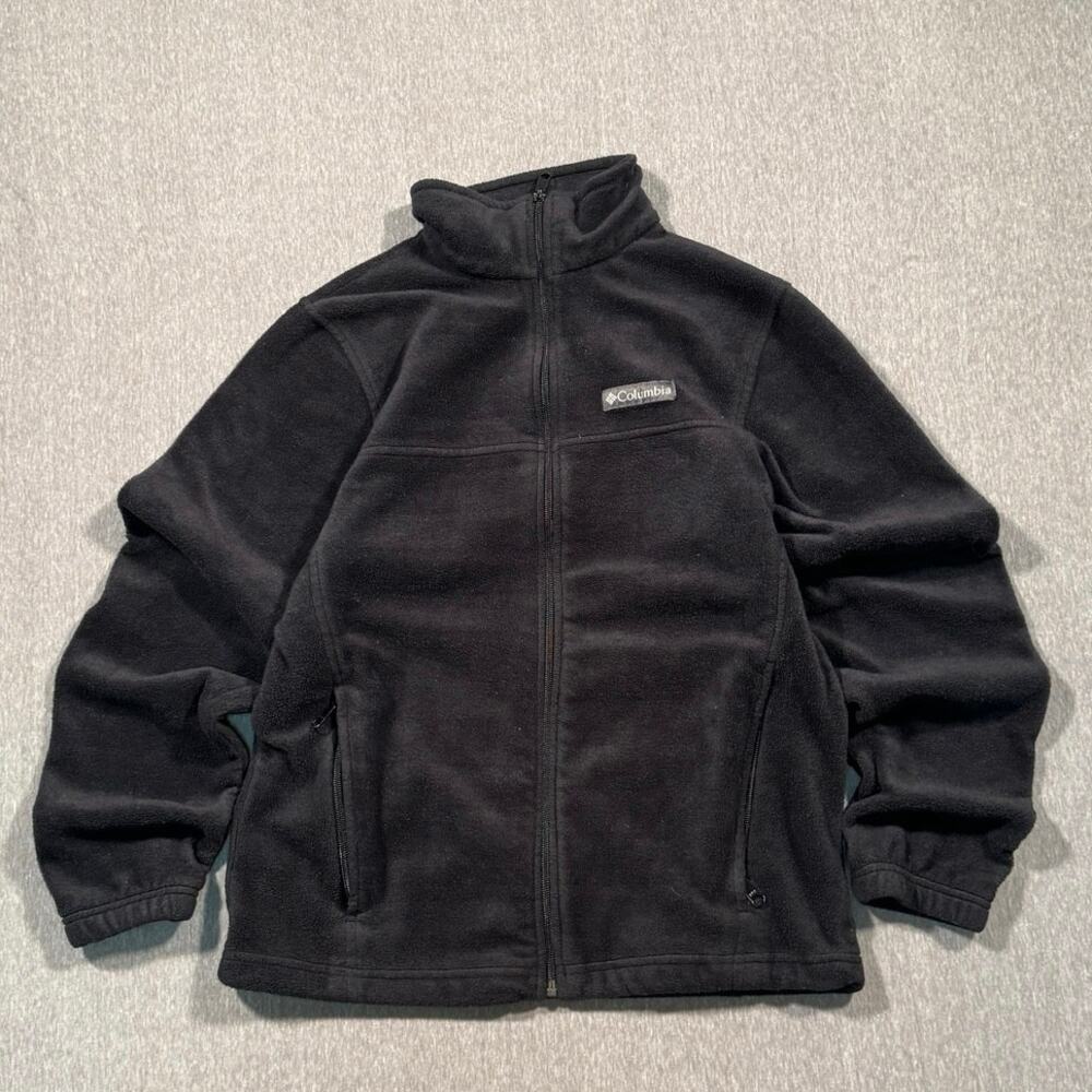 Columbia Fleece Jacket Black full zip active hiking sweatshirt